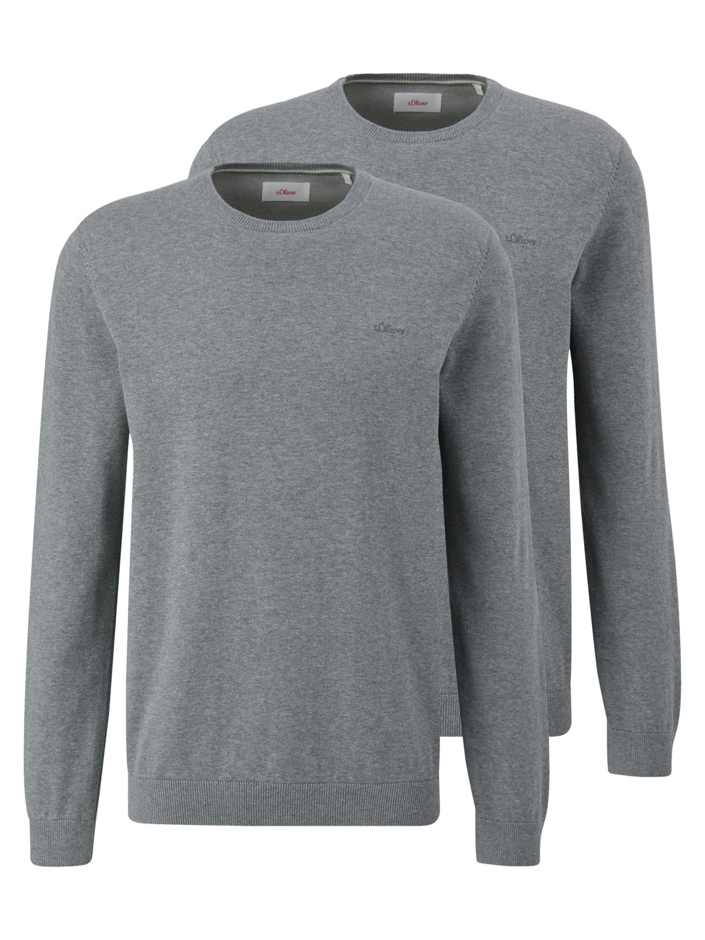 s.Oliver Sweater 'Basic' in Grey: front