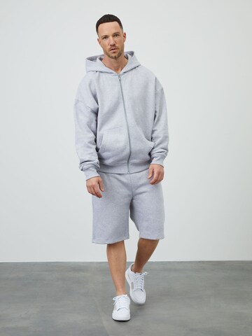 Sweat-shirt 'Bent' DAN FOX APPAREL en gris : devant