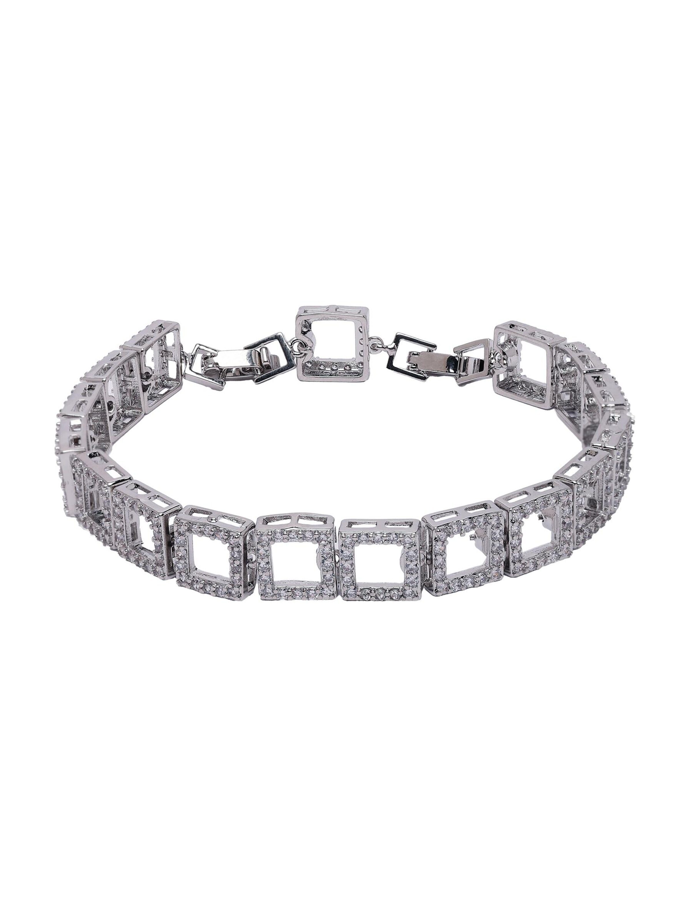 AVANT-GARDE PARIS - Pulsera 'Liviara' en plata: frente