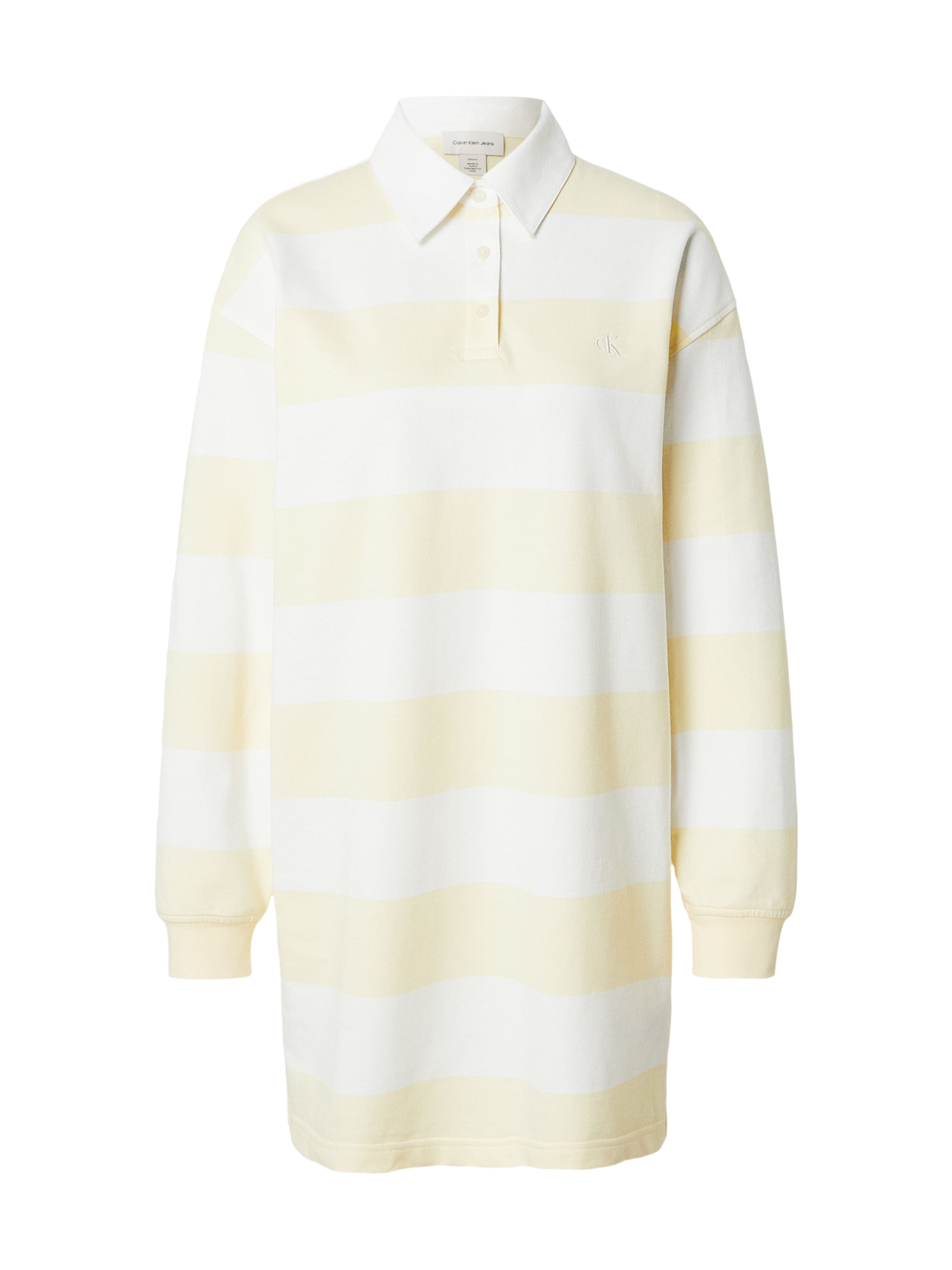 Calvin Klein Jeans Regular Jurk in Wit: voorkant