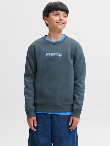 Jack & Jones Junior - Sweatshirt 'JJMunk' em cinzento: frente