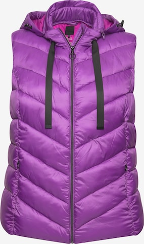 Ulla Popken Bodywarmer in Lila: voorkant