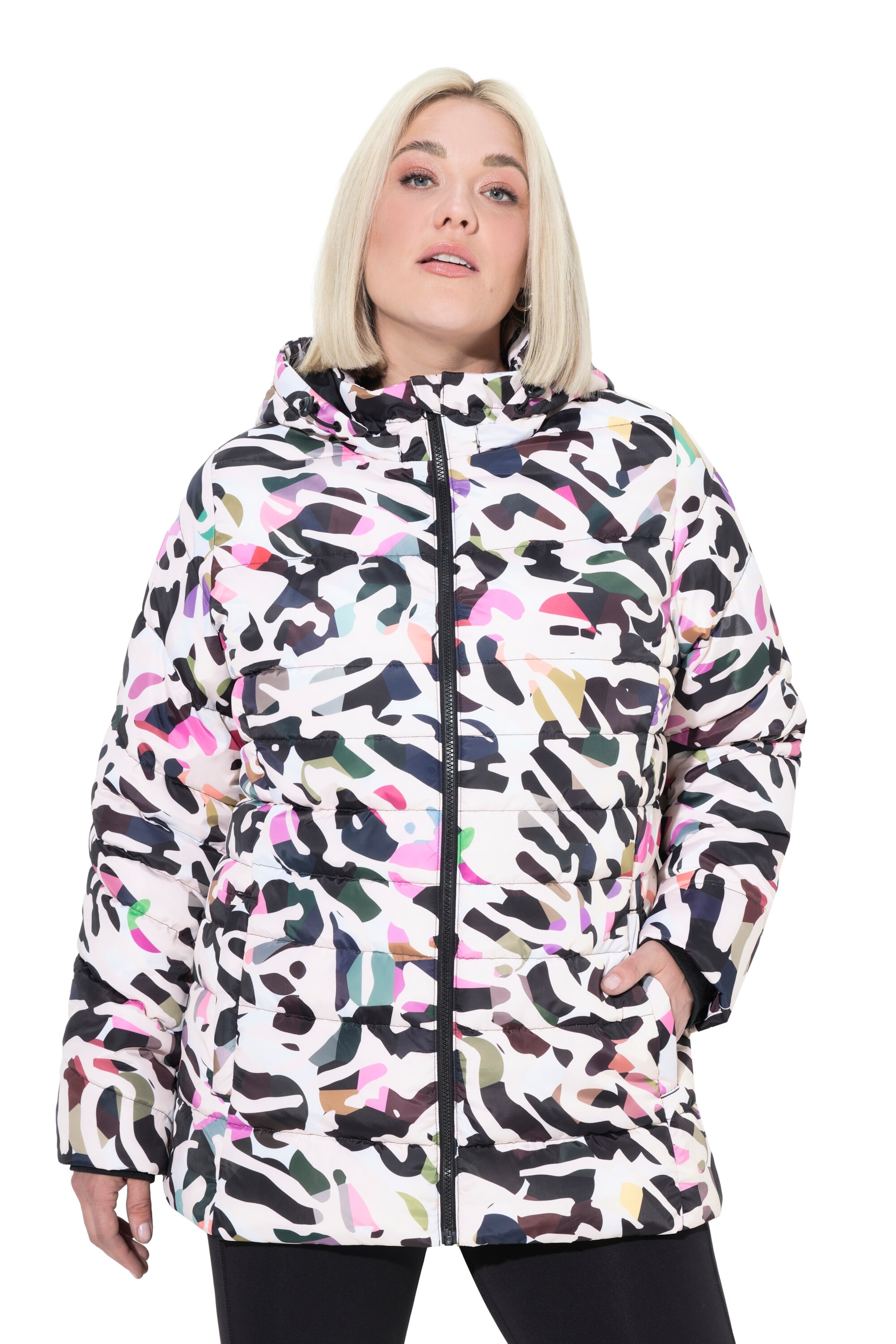 Ulla Popken Winterjas in Gemengde kleuren: voorkant