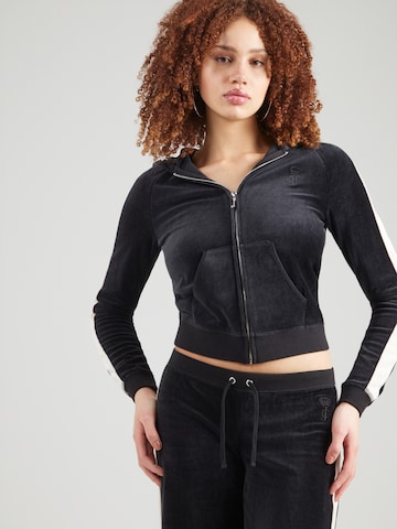 Juicy Couture Sweatjacka 'HERITAGE' i svart: framsida