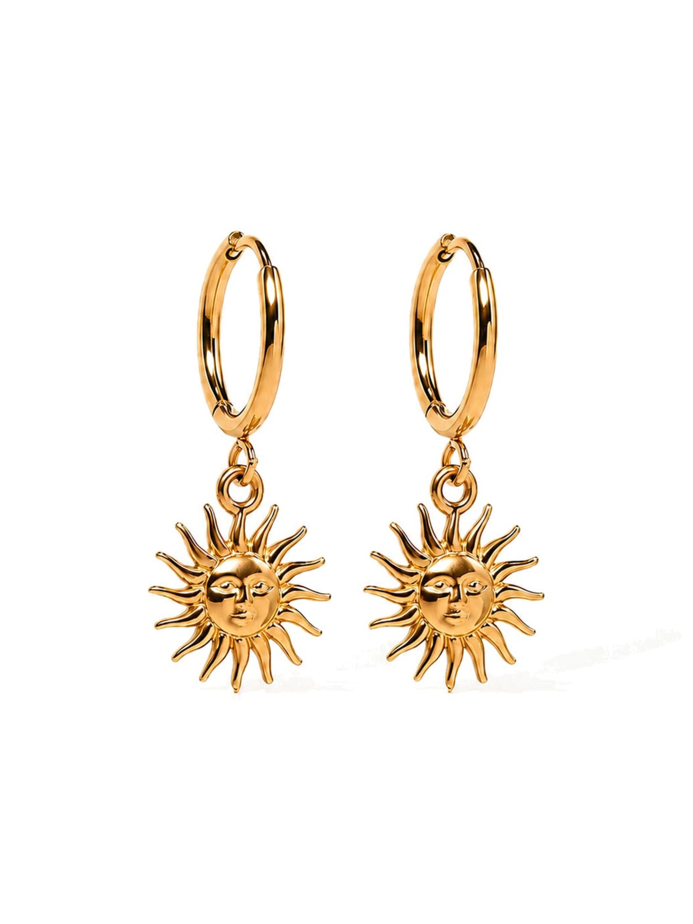 hiBALI Earrings 'Sol Hoops' in Gold: front