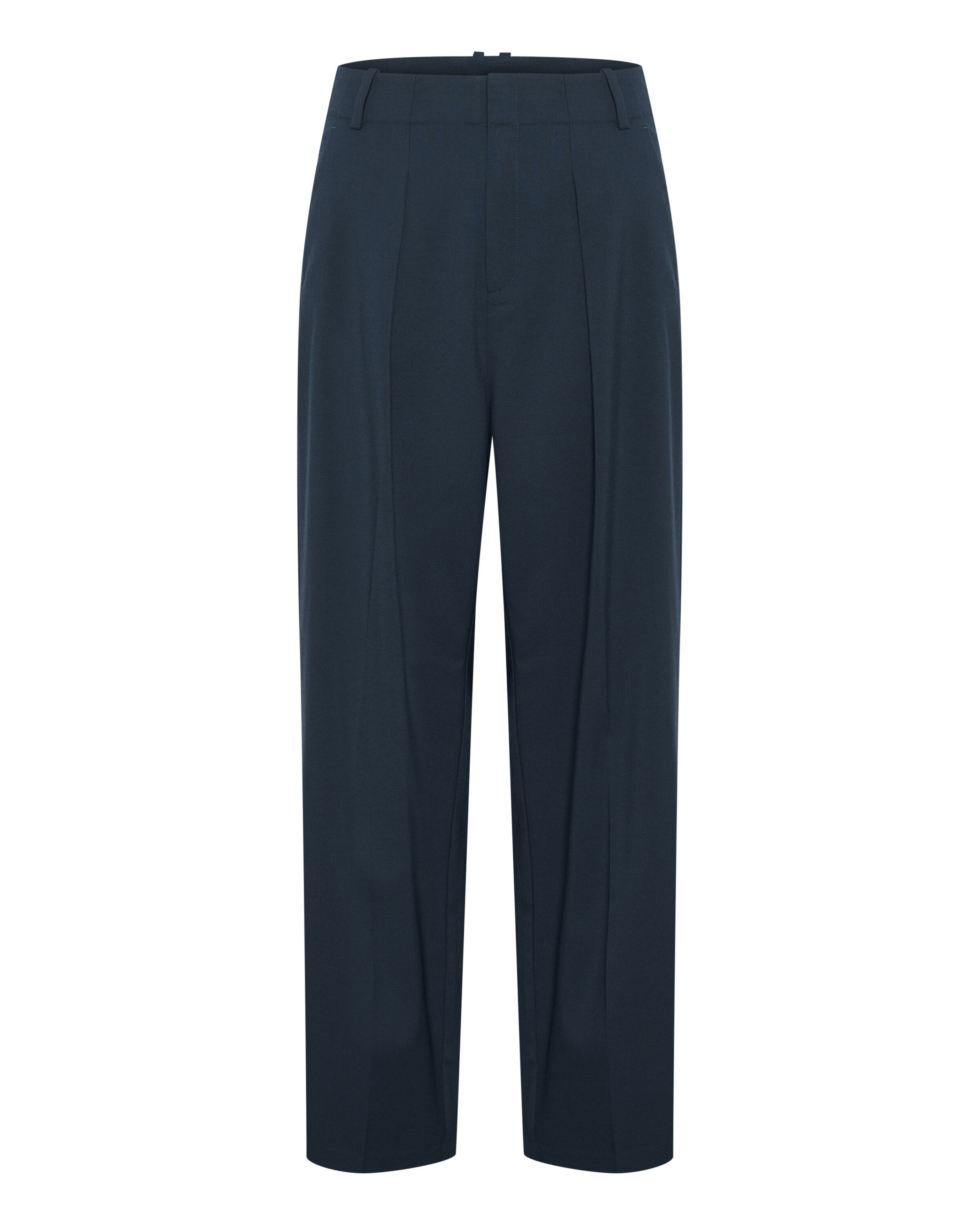 InWear Wide leg Bandplooibroek 'Thy' in Blauw: voorkant