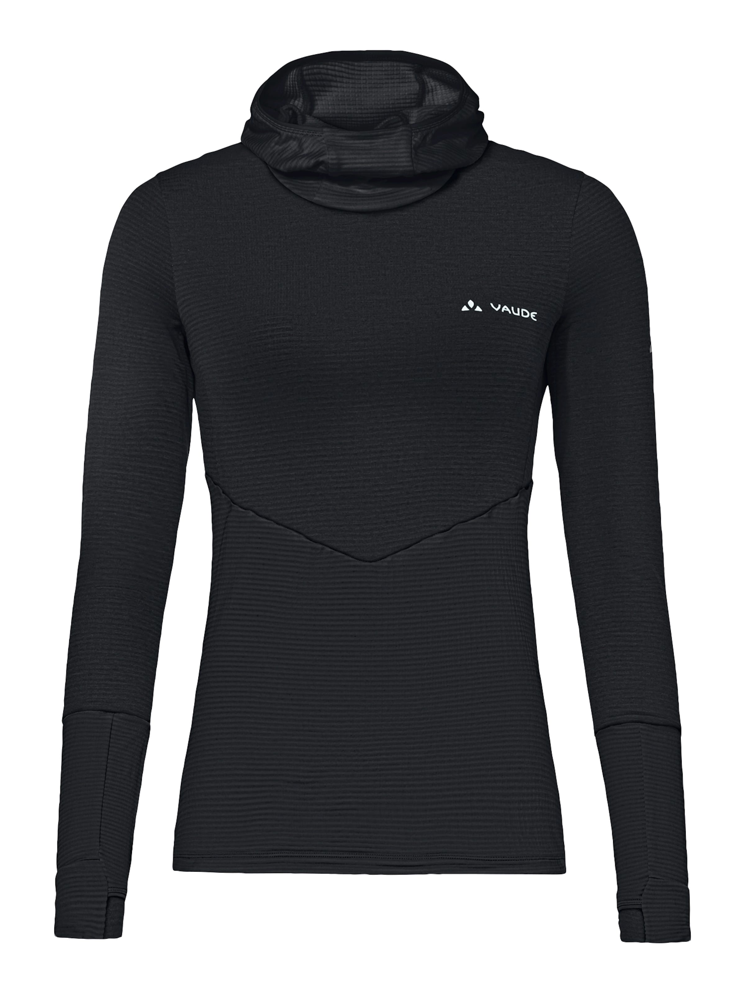 VAUDE Functioneel shirt 'Monviso' in Zwart: voorkant