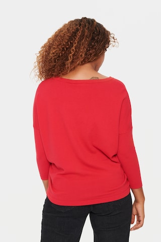SAINT TROPEZ Sweater 'Baria' in Red