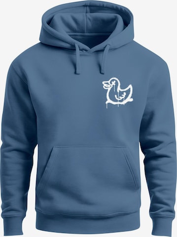 Neverless Sweatshirt 'Duck Spray' in Blau: Vorderseite