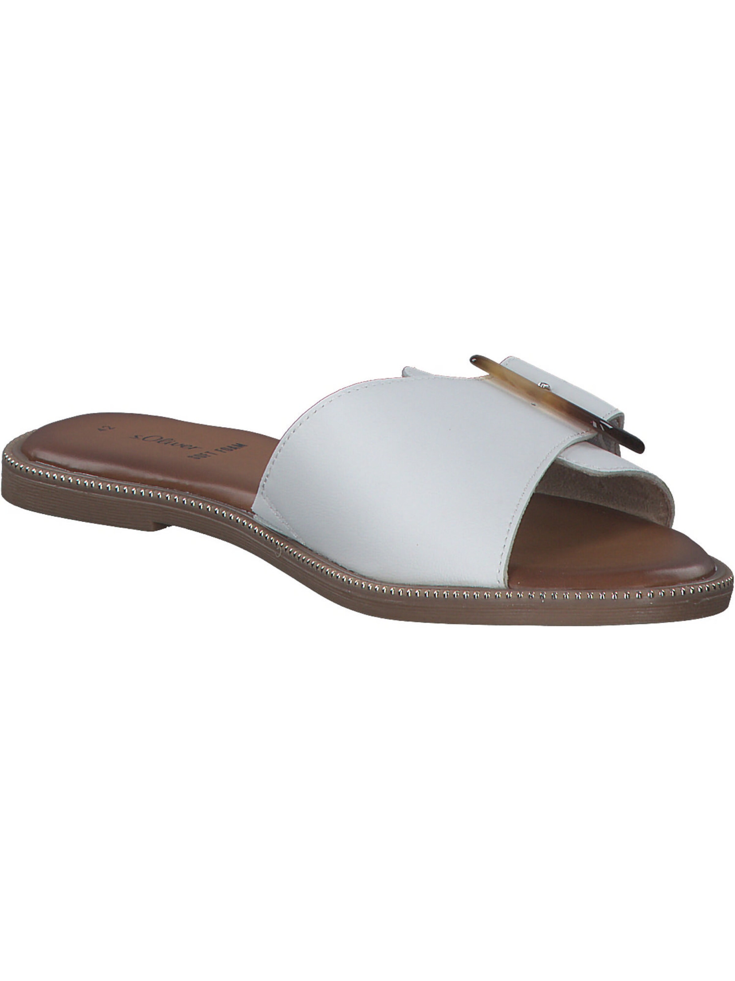 s.Oliver Pantolette in Weiß