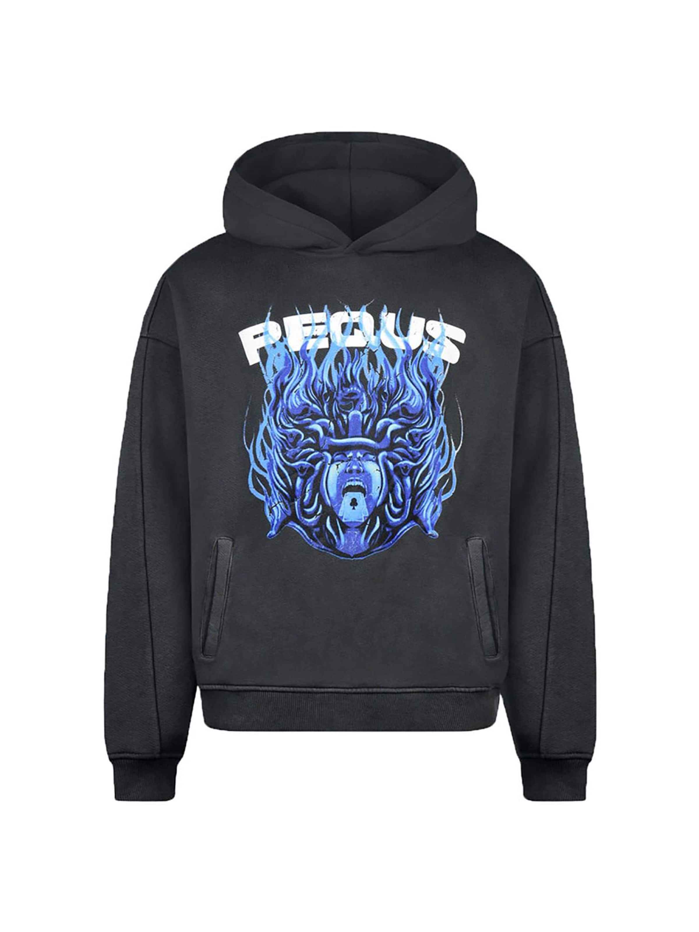 Pequs Sweatshirt 'Medusa' in Black: front