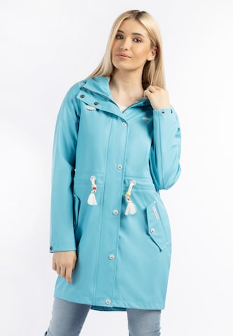 Schmuddelwedda Raincoat in Blue: front