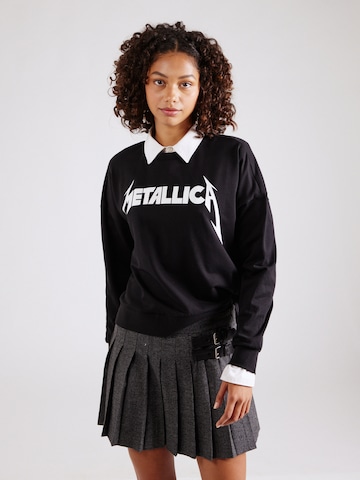 Sweat-shirt 'ARIEL' Noisy may en noir : devant