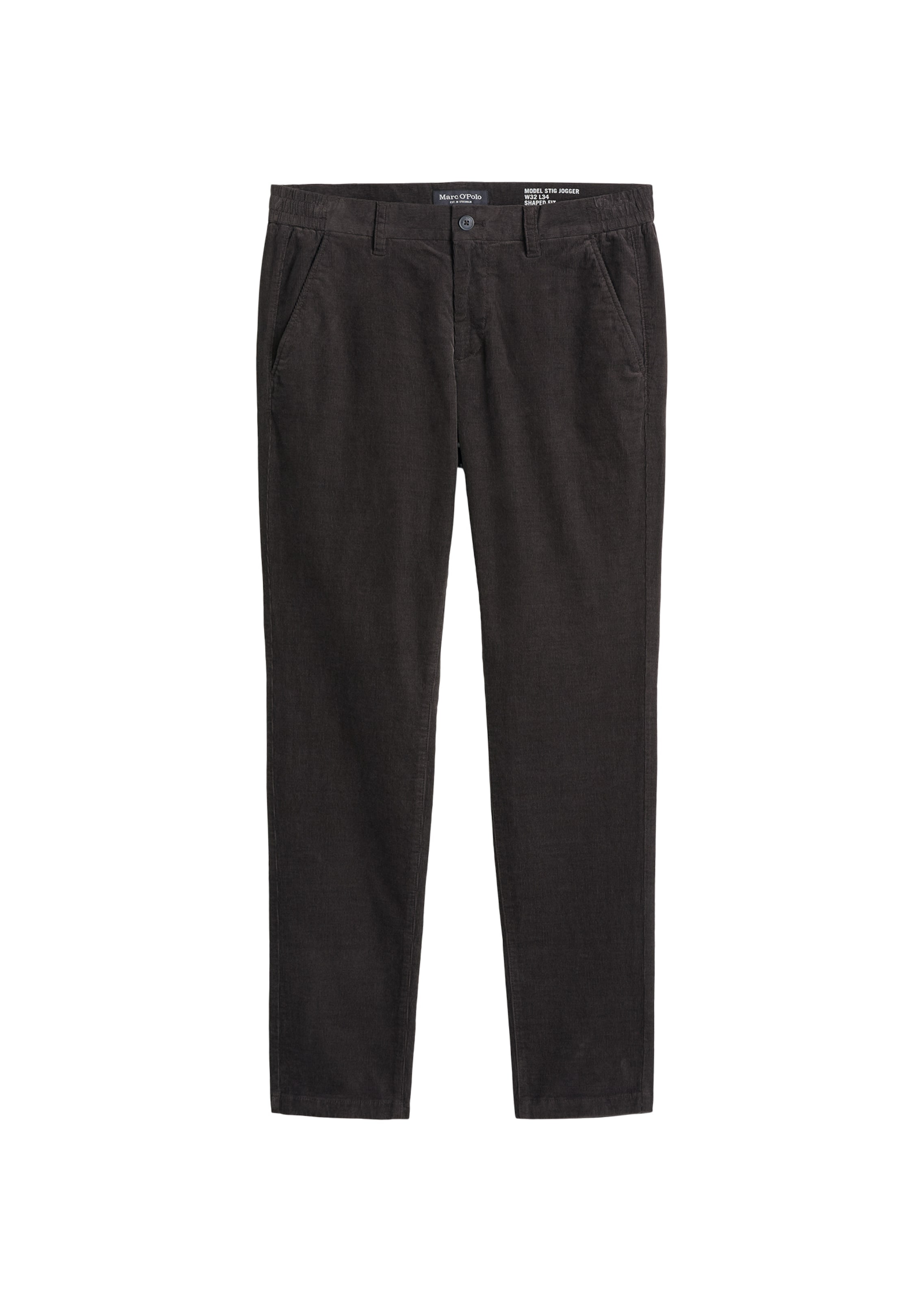 Regular Pantalon 'Stig' Marc O'Polo en gris : devant
