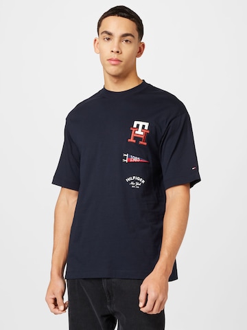 T-Shirt TOMMY HILFIGER en bleu : devant