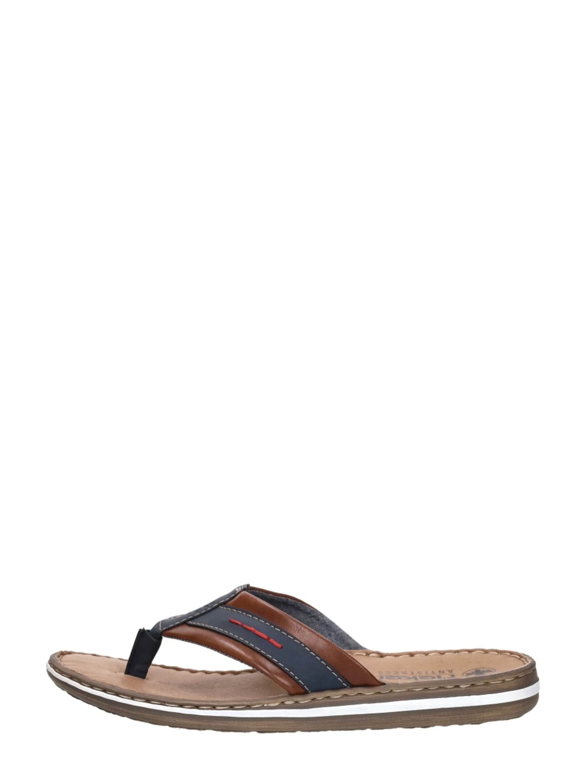 Rieker Huisschoen 'Heren slippers' in Bruin: voorkant