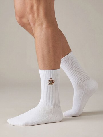 Flip Sox Socks in White: front