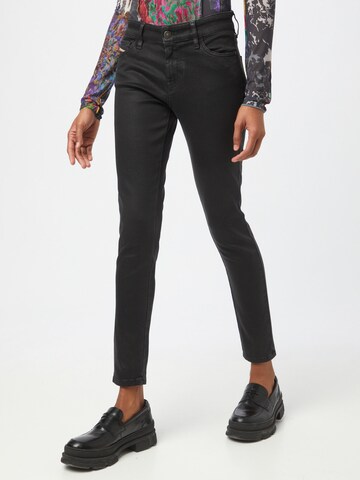 DIESEL Skinny Jeans 'SLANDY' in Black: front