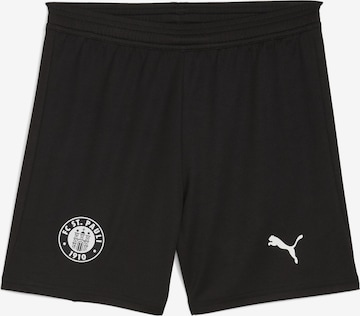 PUMA Workout Pants 'FC St. Pauli 25/26' in Black: front