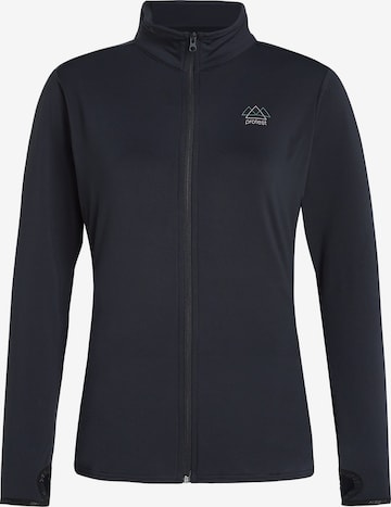 PROTEST Sportsweatjacke 'PRTPEEPAL' in Schwarz: Vorderseite