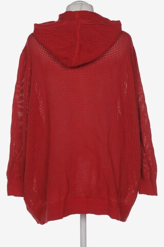 SAMOON Sweatshirt & Zip-Up Hoodie in 7XL in Red