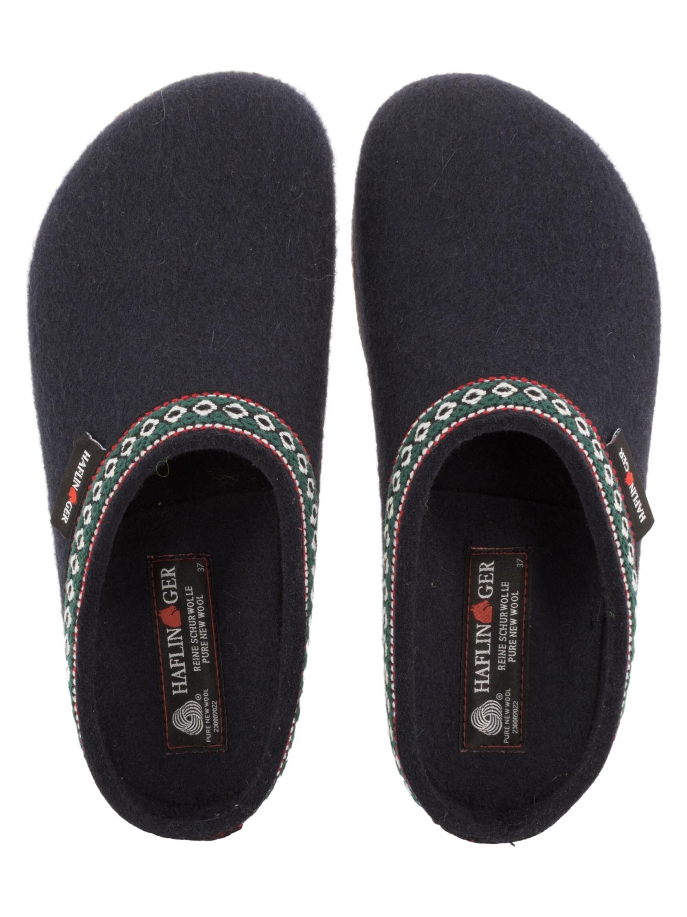 HAFLINGER Clogs 'Franzl' in Blauw