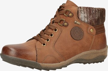 Relife Lace-Up Ankle Boots in Brown: front