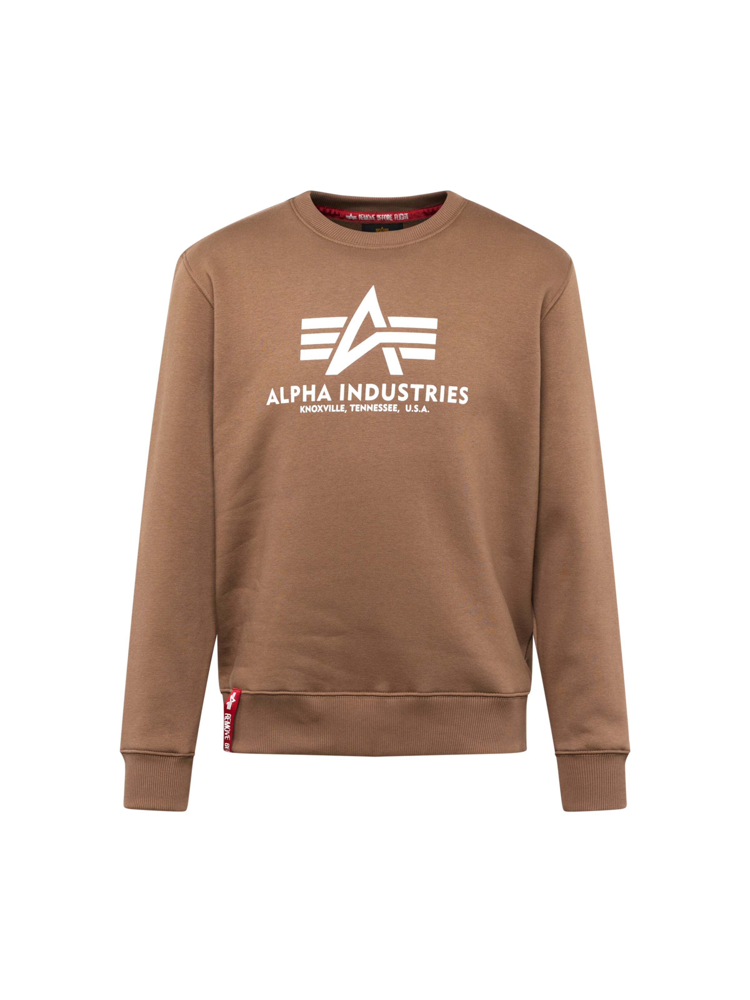 ALPHA INDUSTRIES Mikina - Sivá: predná strana
