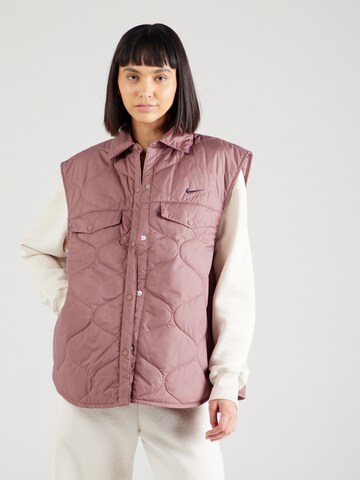 Nike Sportswear Vest 'ESSNTIAL' in Purple: front