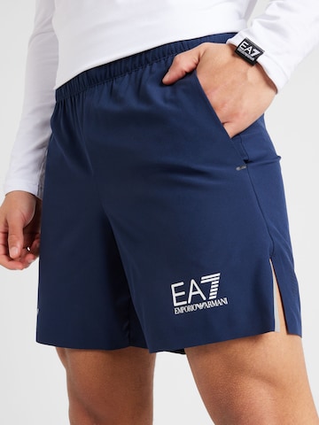 EA7 Emporio Armaniregular Sportske hlače - plava boja