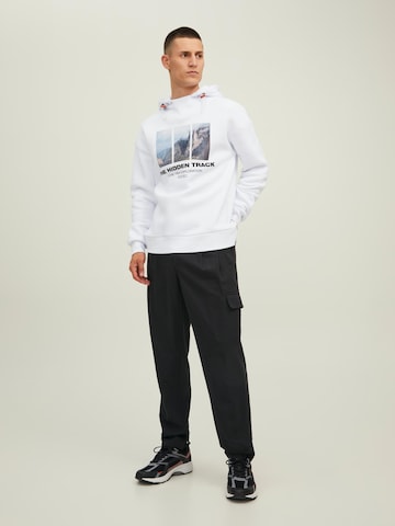 JACK & JONES Loosefit Cargobroek 'BILL' in Zwart