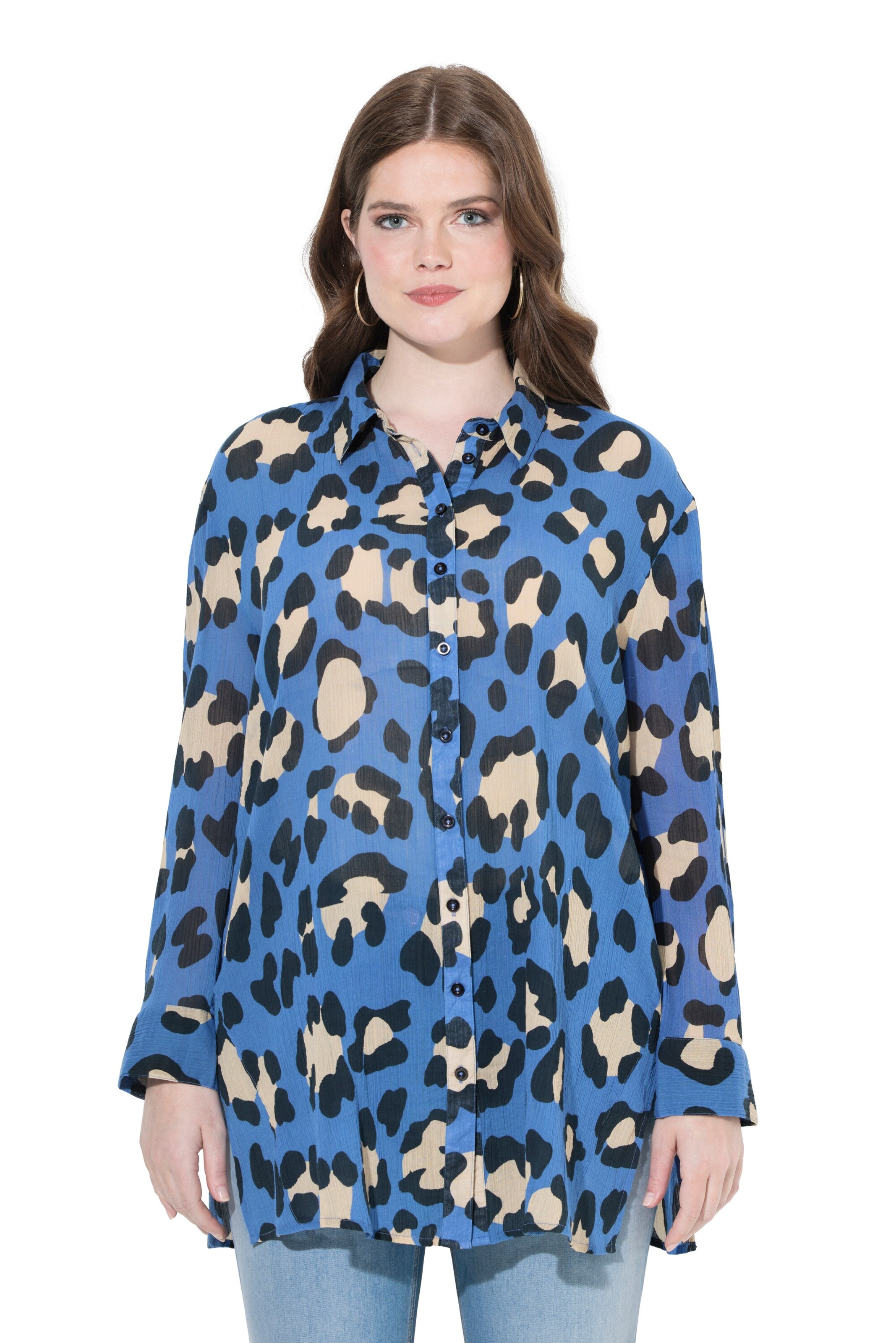 Ulla Popken Blouse in Blue: front