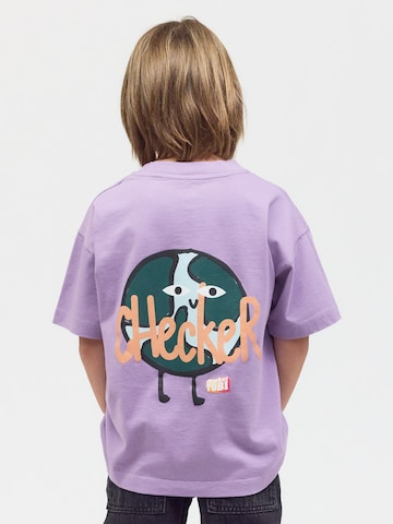 Play Play Pauly Shirt 'CHECKER TOBI' in Lila