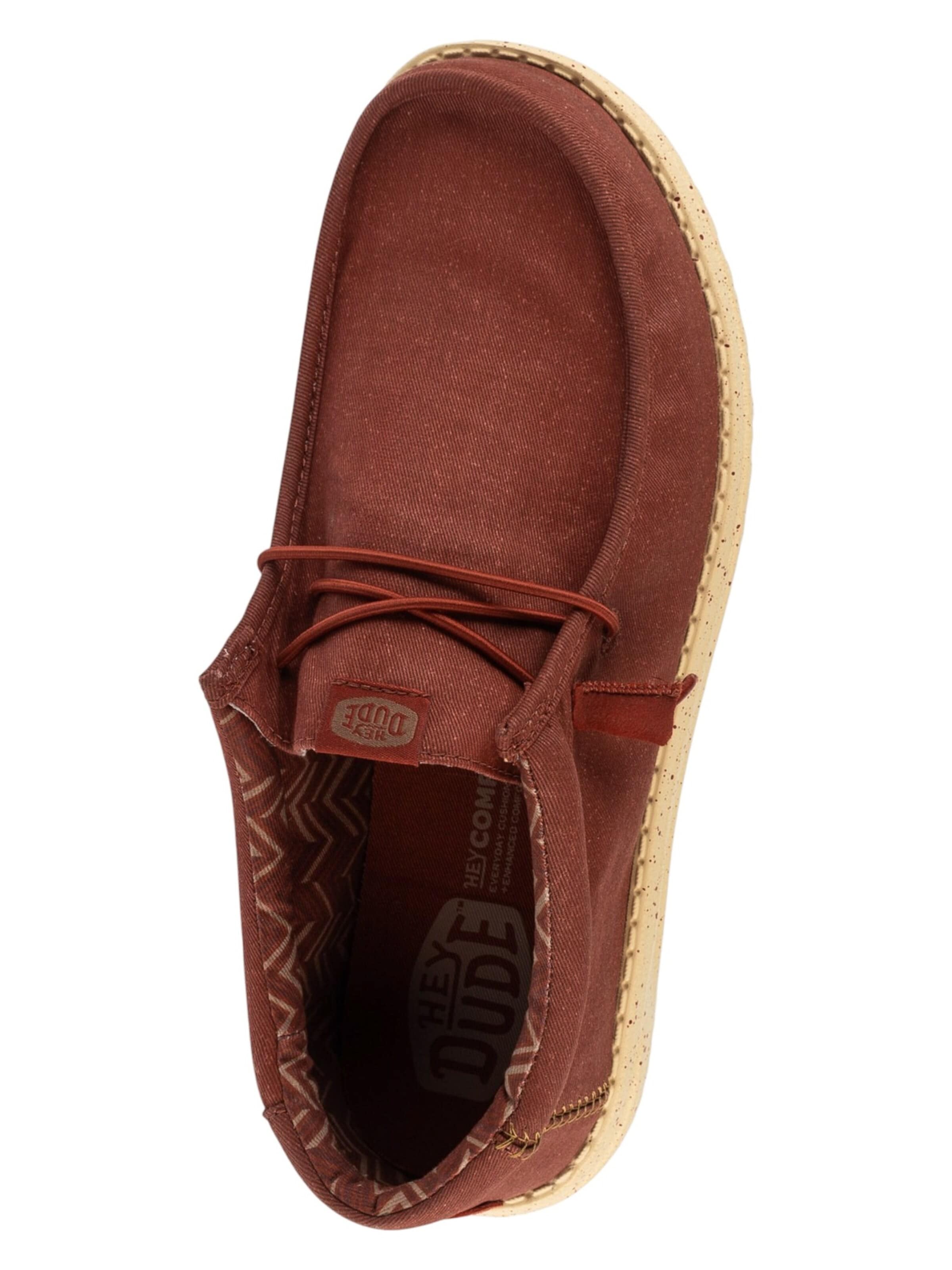 Mocassin 'Hey Dude Wally Stretch Canvas' HEY DUDE en rouge