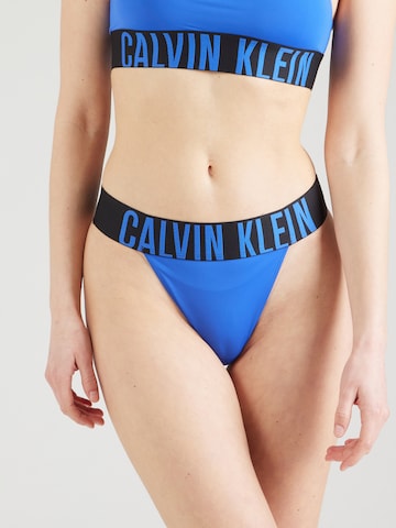 Calvin Klein Underwear String 'Intense Power ' ' i blå: framsida