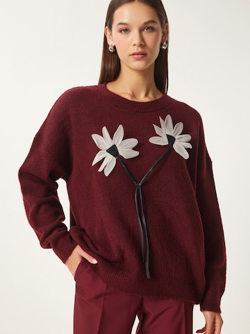 Happiness İstanbul Πουλόβερ σε κόκκινο