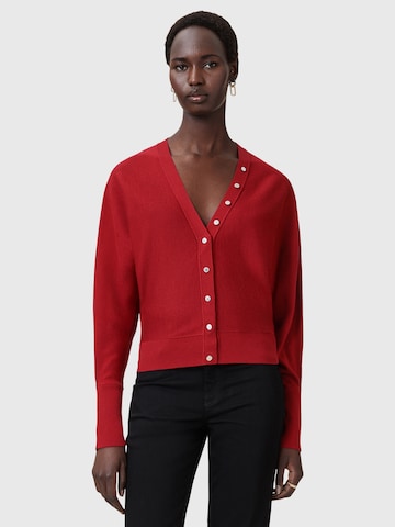 AllSaints - Cárdigan 'HONOR' en rojo: frente