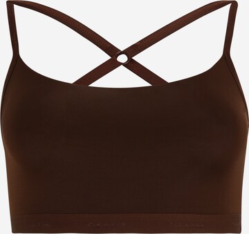 Soutien-gorge Calvin Klein Underwear Plus en marron : devant