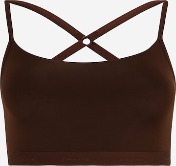 Calvin Klein Underwear Plus Bra in Brown: front