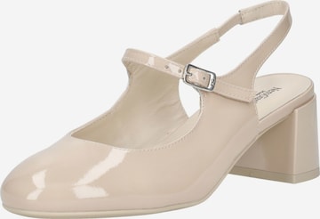 Nero Giardini Slingback Pumps in Beige: front