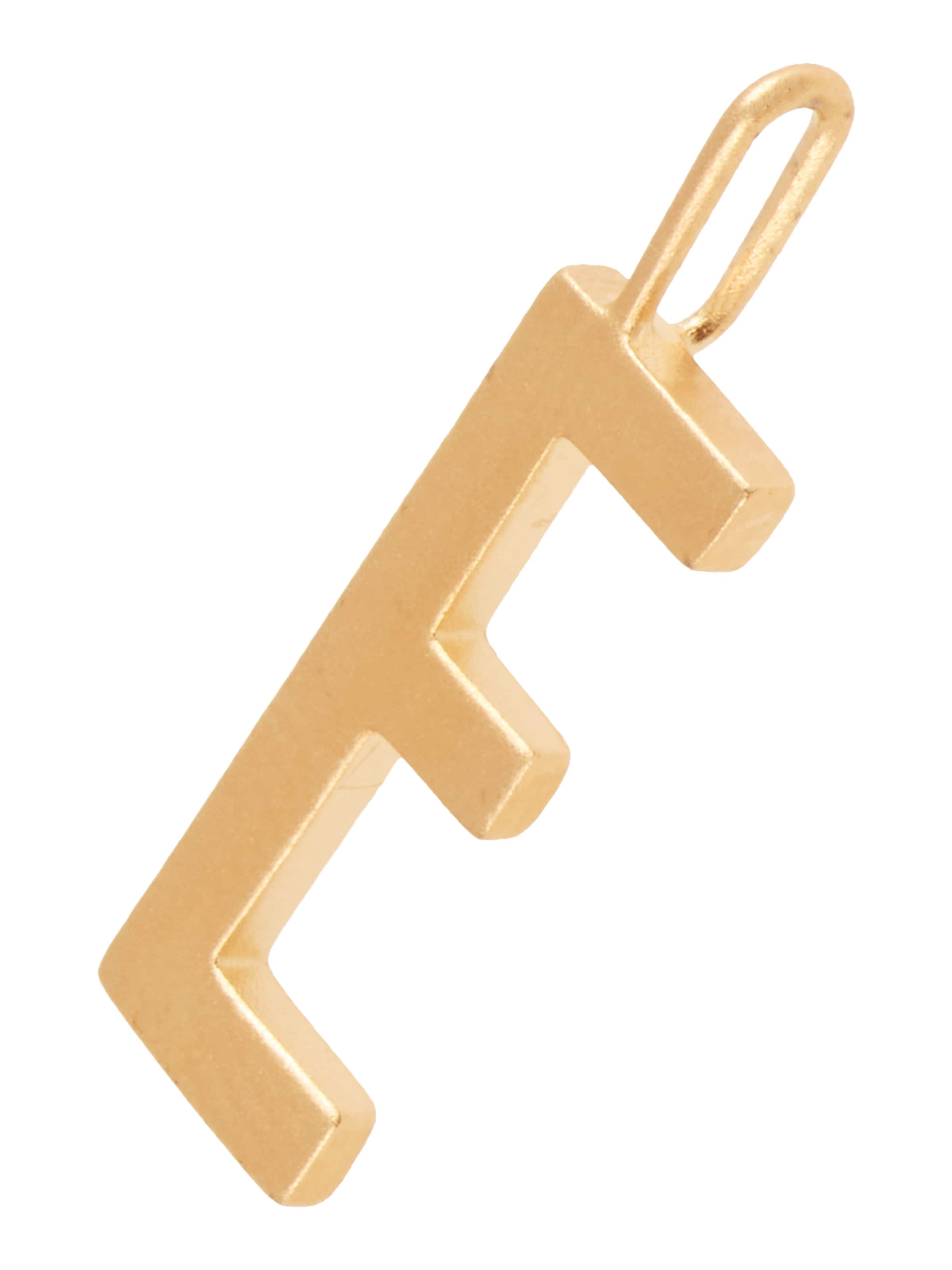 Design Letters Berlock i guld: framsida