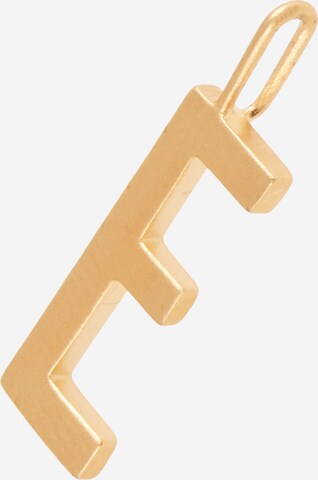 Design Letters Pendant in Gold: front