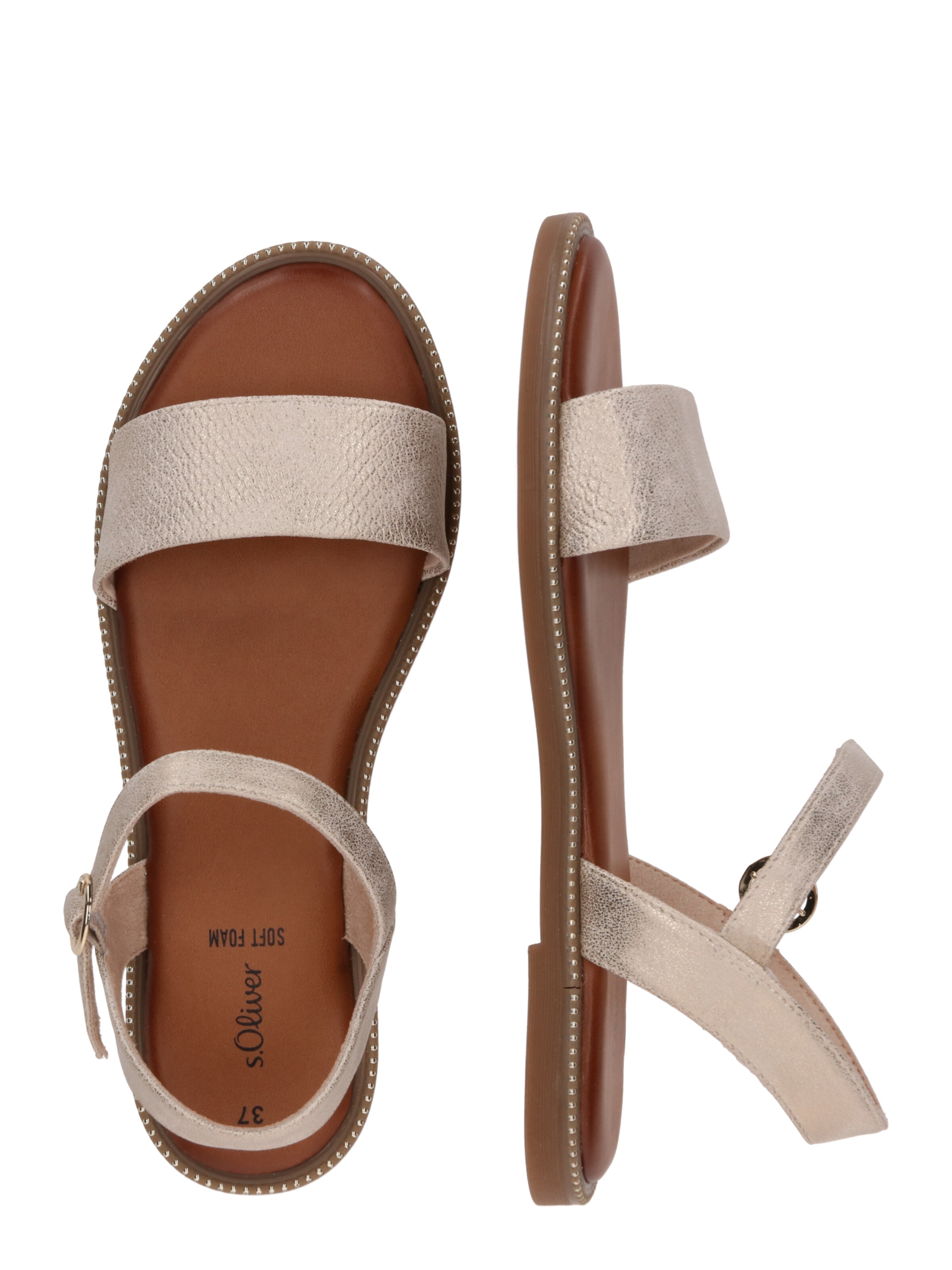 s.Oliver Sandale in Beige