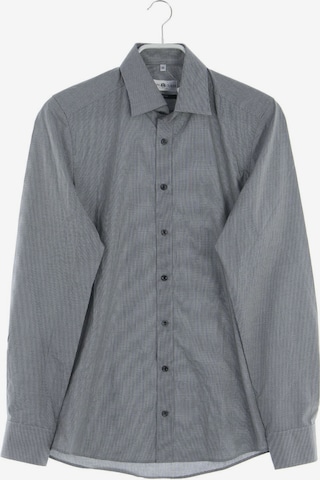 ROYAL CLASS Button Up Shirt in S in Black: front
