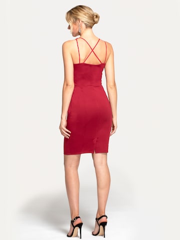 Robe de cocktail HotSquash en rouge