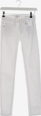 FRAME Jeans in 24 in White: front
