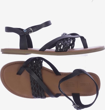 TOMS Sandalen 39 in Schwarz: predná strana