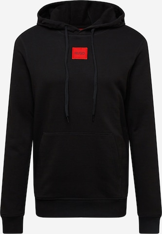 HUGO Red Sweatshirt 'Daratschi214' in Zwart: voorkant