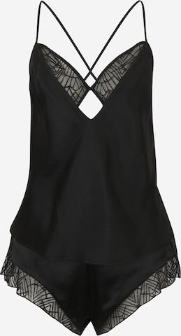 TRIUMPHKratke hlače za spavanje 'A Weekend to Remember' - crna boja: prednji dio