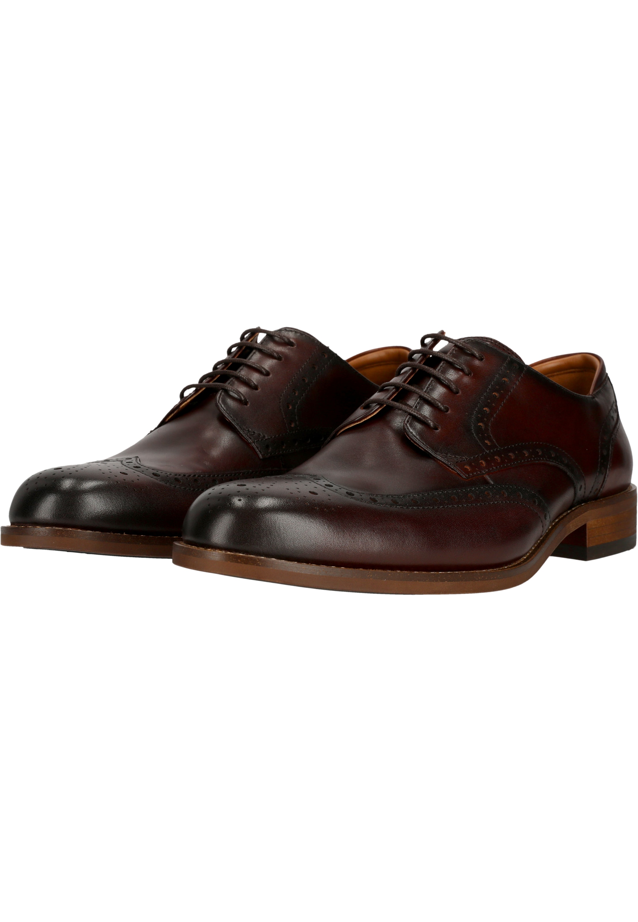 CLARKS Schnürschuhe 'CraftRemi Tip' in Braun